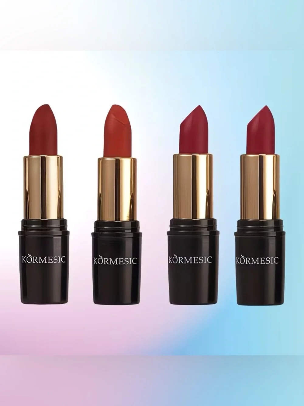 KORMESIC Soft Mist Matte Lipstick BNIB Velvet Long Lasting Lip Color Bundle New